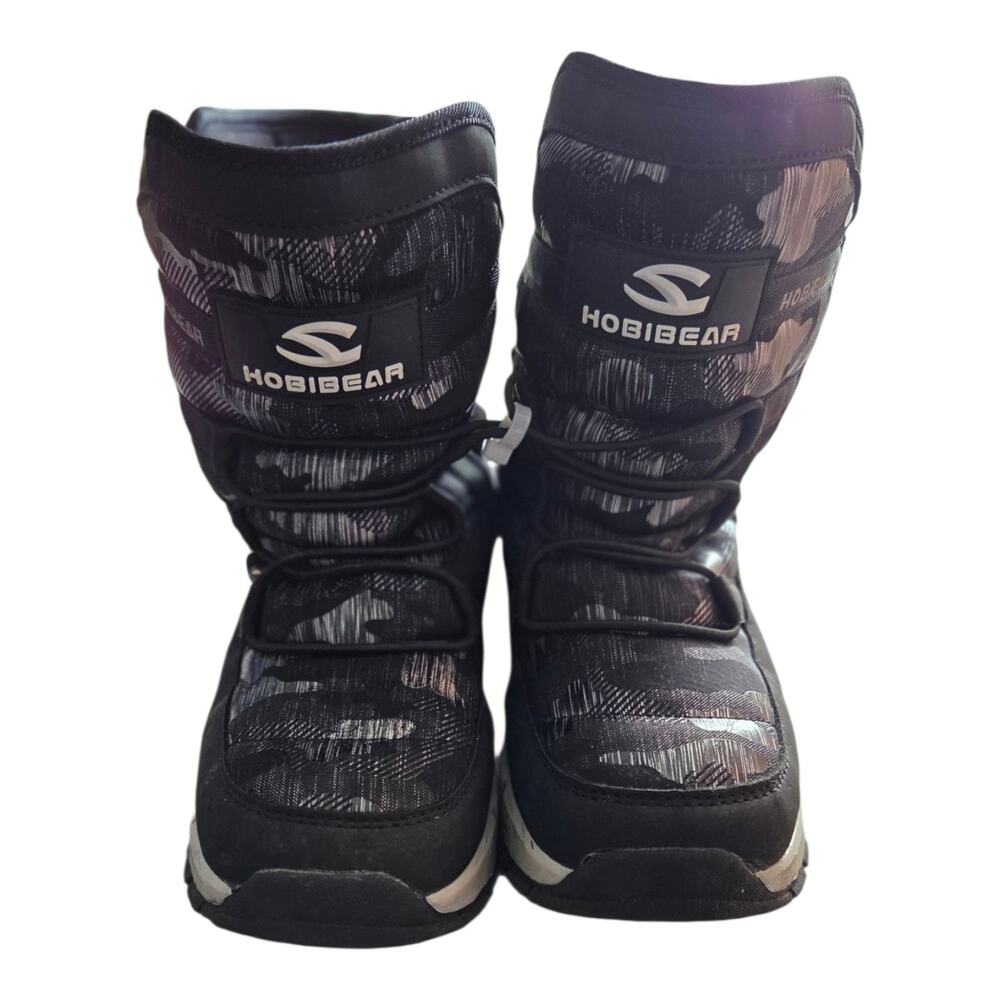Kids Snow Boots Winter Waterproof Slip Resistant Cold Weather Boots Size 7